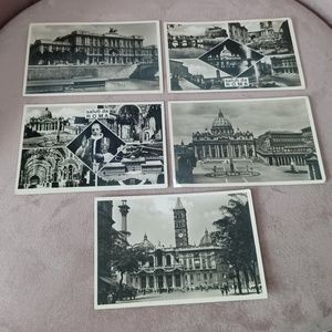 Vintage 1940s Photo Postacards Roma